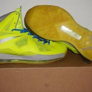 Nike | Shoes | Nike Lebron X Volt Wolf Greypure Platinum Sz  display picture 3